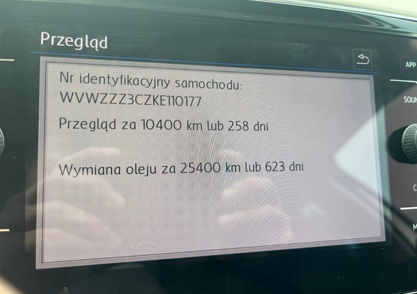 Volkswagen Passat cena 92000 przebieg: 164891, rok produkcji 2019 z Chęciny małe 781